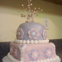 Mia's 7Th Birthday Cake I made this cake for my daughters 7th bday. Its confetti cake with milk choc filling. All fondant deorations. Not the topper I wanted but...