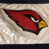 Go Cardinals! Well, this is how I wanted it to turn out, but without all the rough stuff. I didn't realize how my pattern paper would stick; had I...