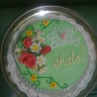 Simply Green a bithday cake for a very dear friend