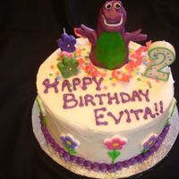 Fondant Barney Cake Hand-sculpted Barney cake! :)