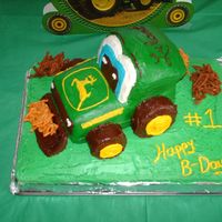 Baby John Deere Tractor This is a "childish" version of a John Deere Tractor that I made for a friends baby's 1st birthday. After making a Thomas...