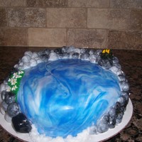 Waterfall This was my first time working with fondant. I was surprised at how it turned out.