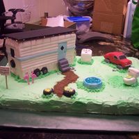 Trailer Trash DH wanted a "big" cake for his boss who was being inducted into the mobile home hall of fame. He wanted to whole scene with all...