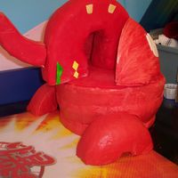 Bakugan This was the first time attempting a 3-D/carved cake, I learned a lot about what not to do, but since this was my son's cake I thought...