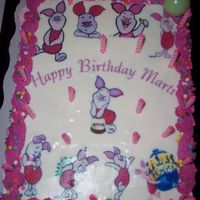 Piglet my sister collects piglet, so i made her a cake