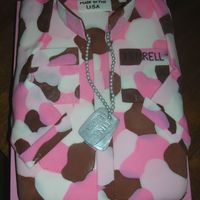 Welcome Home Pink camo shirt for a Servicewoman returning home. Very tidious putting all the colors together but turned out pretty good. thanks for...
