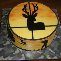 Hunting And Fishing Birthday Cake 