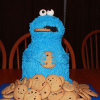Cookie Monster Thanks to everyone who did the cookie monster cakes on here.