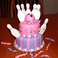 Bowling Birthday Cake 