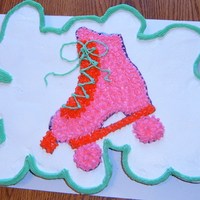 Roller Skate chocolate pull apart cupcake cake with all buttercream