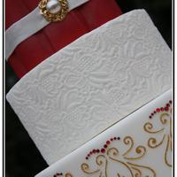 Venetian Dreams This was designed for a photo shoot, but had a chance to take some of my own photos of the cake. :) On the top tier is a brooch that is not...