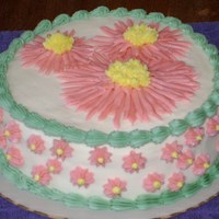 Daisy Cake For Auction A friend was organizing an auction for the non-profit she works for and asked me to donate a cake. After dinner at the auction was the &#...
