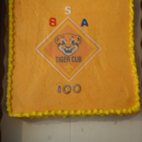 !00 Yr Cub Scout Cakes Tiger cub scout 100 yr birthday