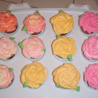Rose Cupcakes I madE these for the rose society lunchon 2 dozen, she paid me $55 was that good?