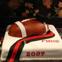 Football Grad Cake 