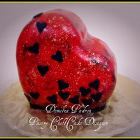 Cute Heart. A smaller version of my "heart with a sexy dress" cake.