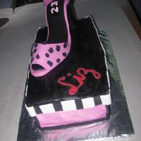 Polka Dots Shoe box cake.