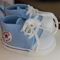 Converse Sneakers Here is a closeup of the sneakers. When I do it again, I will paint over the sewing lines (that will make it more lifelike - I just ran out...