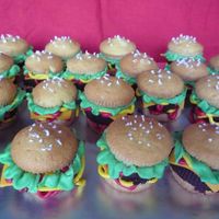 Hamburger Cupcakes Hanburger cupcakes