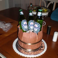 Beer Cake This was made with french vanilla cake. First time making this cake. Defiantly learned some lessons..I need to figure out how to do the...