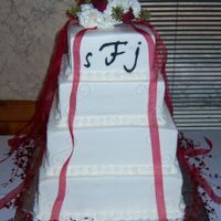 4 Tier Buttercream Cake for a special friend. She wanted it very simple. Cake topper is fresh flowers. SPS system used, delivered stacked and ready to go!