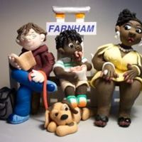 Waiting For The Train This group of people are all quite different, I love the black lady, she is very sassy