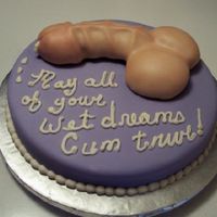 Penis Cake WASC cake with strawberry filling and vanilla BC covered in Fondarific fondant. this was my first go at a pecker cake. I am happy with the...