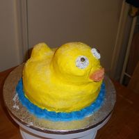 Rubber Ducky Cake This cake is for our library's Books 2 Eat celebration. I got the design idea from the Betty Crocker site. It;s to go along with Eric...