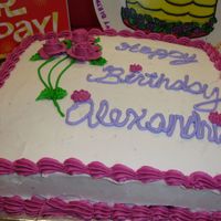 Maroon Rose Spray My handwriting looks bad. I felt bad that I made my cake for my sister. She probably wasn't happy.