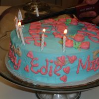 Desperate Housewives Cake Made this for my mom who is love with the show. All the housewives are represented on the sides of the cake