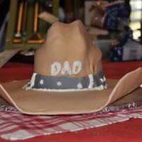 Cowboy Hat Cake I made this hat for my father's birthday. I used fondant mixed with Gum-Tex to make the brim of the hat and let it dry for a week. I...