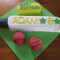 Cricket Bat Cake 