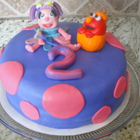 Abby Cadabby And Elmo Cake For 2Nd Birthday My daughter loves Abby Cadabby and Elmo. I created this cake for her second birthday. It looks like Abby's magic has gone wrong again...