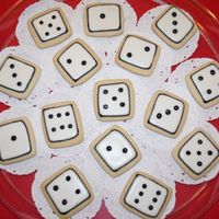 Dice Cookies NFSC with Antonia's RI...some quick cookies to go with the cake I made for my Mom's bunco-bunko (sp?). She liked them...still...