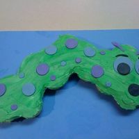 Caterpillar Cupcake Cake My first cupcake cake. They are actually a lot of fun and easy to eat!