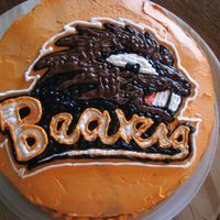 Beaver Cake Beaver cake for my brother-in-law's birthday