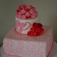 For My Daughter This the first cake I tried to do cornelli on and I thought it turned out ok, but I know I need some work.