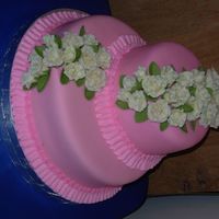 Wilton Course 3 Fondant covered and fondant roses.