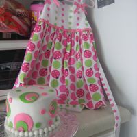 Pink/green Polka Dot Cake I made this cake for my daughter's 2nd birthday to match her birthday dress. I am still new to all of this sooooo...there were some...
