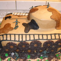 Army Tank buttercream frosting