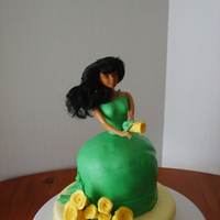 First Time Making A Doll Cake This was my first time attempting a Doll cake. 8" round bottom cake ( white cake) and 6" round (chocolate) for the dress. its...