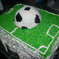 Football Court Cake 
