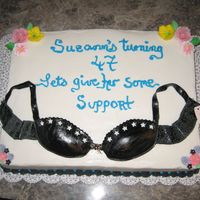 Support Old Age I saw a similar cake while looking at different web sites. A friend was turning 47. Second picture has the age scribbled out. Used real...