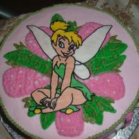 Tinkerbell Birthday Cake Tinkerbell theme birthday cake, chocolate fudge and french vanilla cakes, each filled with chocolate mousse and vanilla filling. FBCT of...