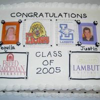 Graduation Cake - Edible Images This was a graduation cake done with the edible icing sheets which was more like wafer paper. I've since changed to the Luck's...