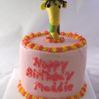 Giraffe Smash Cake smash cake that went with pink monkey cake