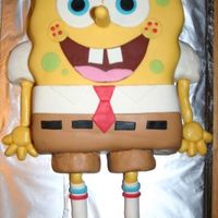 Spongebob I made this cake for my husband's birthday. He likes to watch SpongeBob with our oldest daughter.The cake is a double layer chocolate...