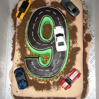 9 Year Old Racing Cake Cake for my boss' nine year ols son
