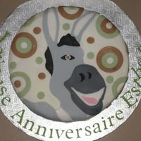 Shrek Donkey Cake I made for a co-worker's sister's 35th birthday. The donkey looks al little like a cycolps, but I just could not make the...