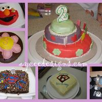 Assorted Birthday Cakes Here's a collection of some of the birthday cakes I've done.